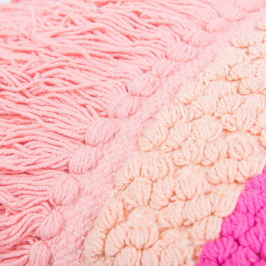 Shaggy Style Embroidered Cushion Cover