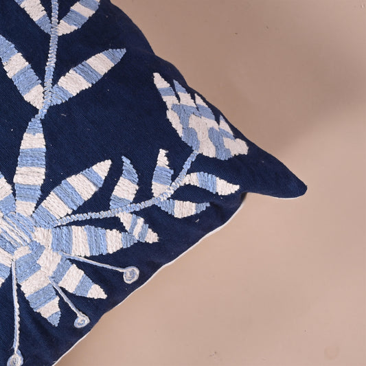 Butterfly Embroidered cushion cover