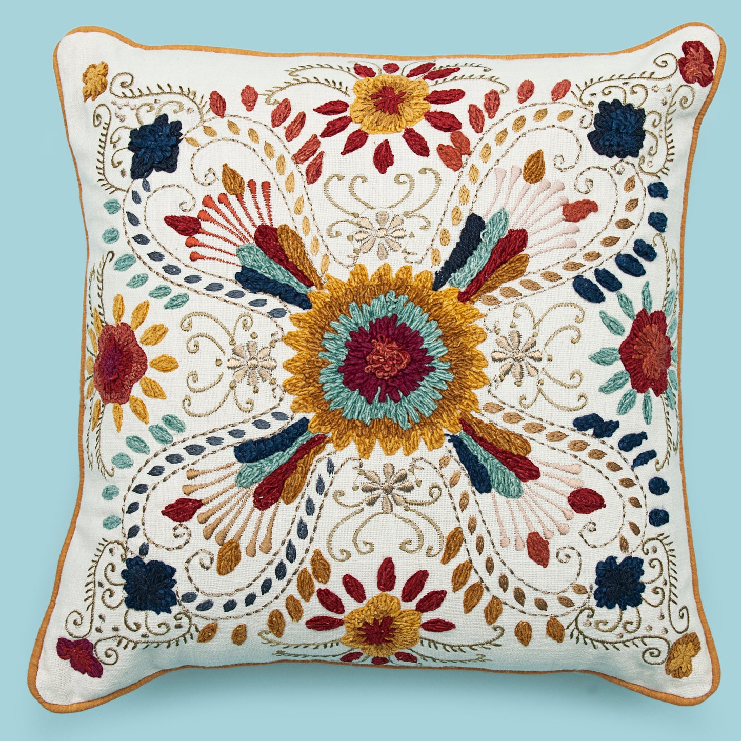 Threaded Elegance Cushion cover