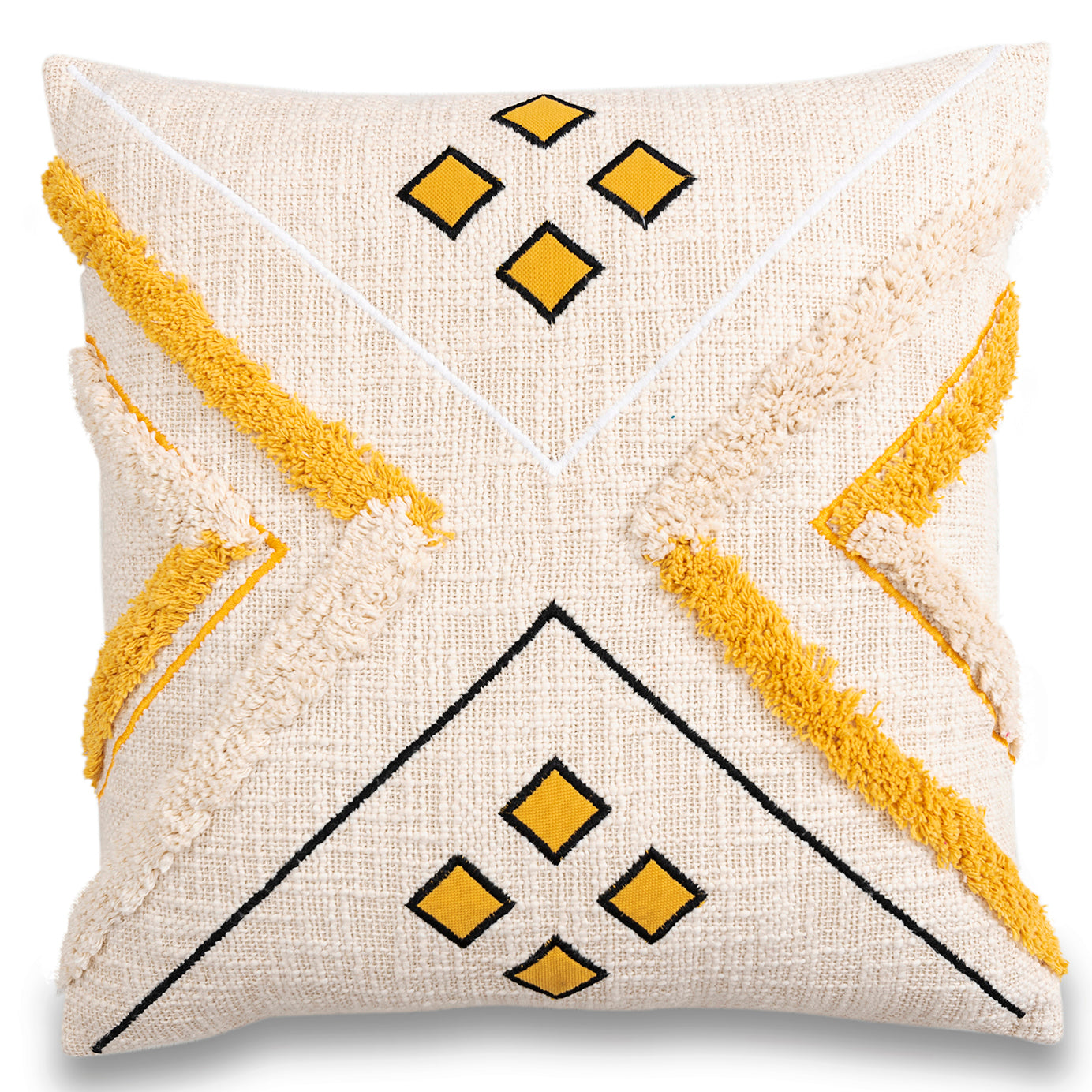 Abstract embroidered Cushion Cover