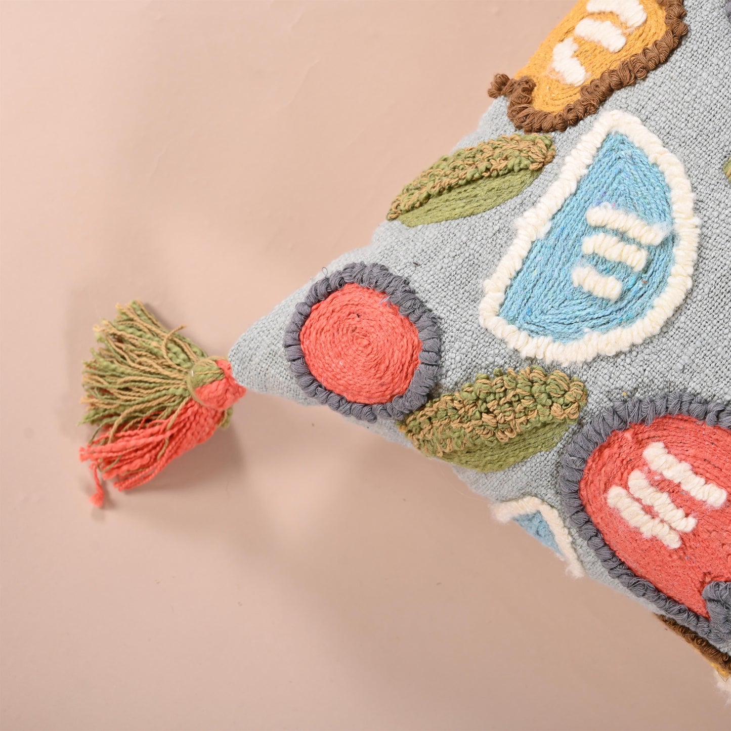 Water embroidered Cushion cover