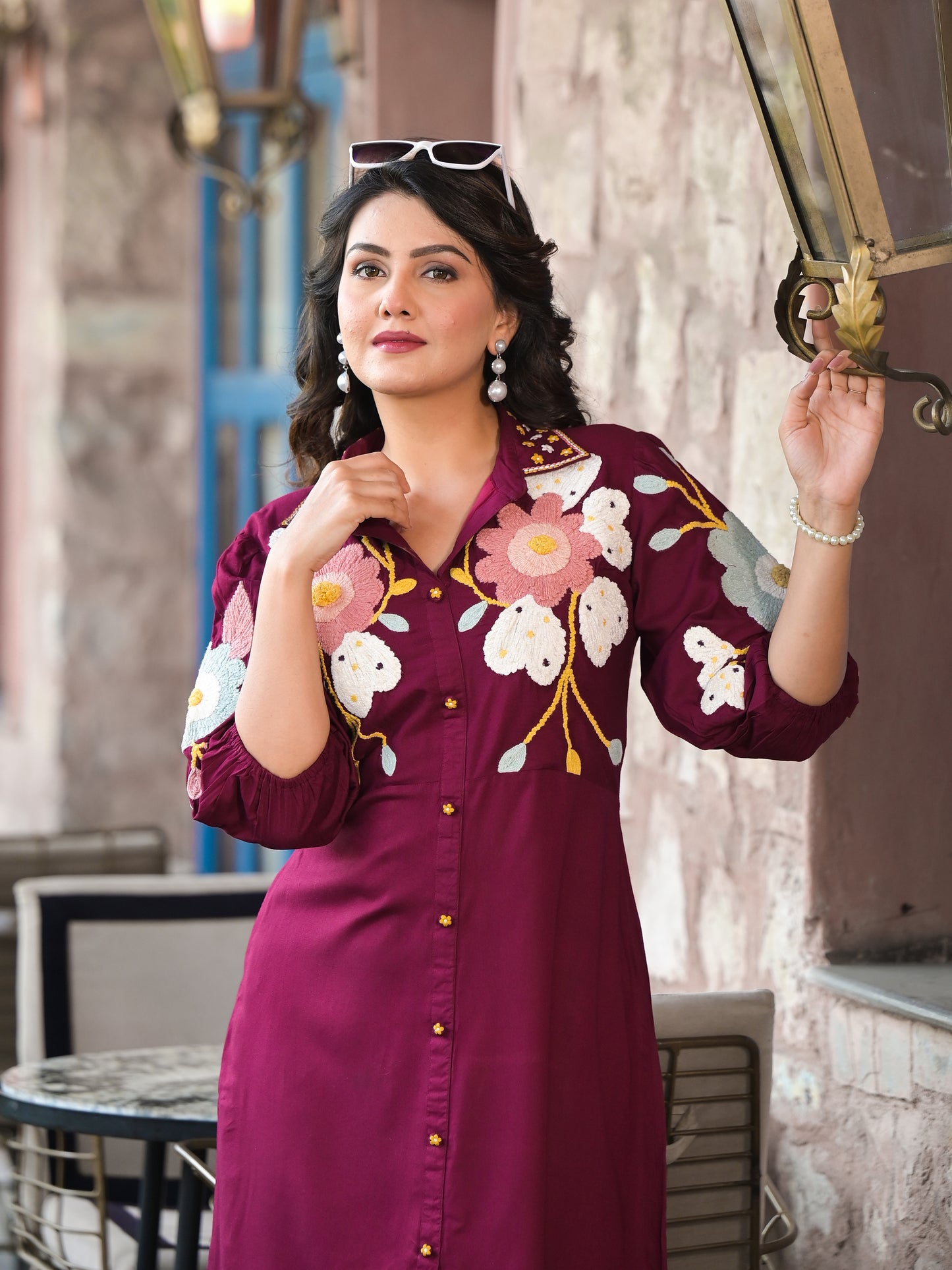 Boho embroidery dress